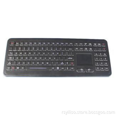 IP65 dynamic rated silicone industrial keyboard with sealed